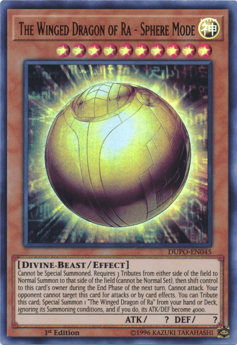 The Winged Dragon of Ra - Sphere Mode [DUPO-EN045] Ultra Rare (ONLINE ORDER ONLY)