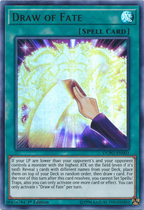 Draw of Fate [DUPO-EN003] Ultra Rare (ONLINE ORDER ONLY)