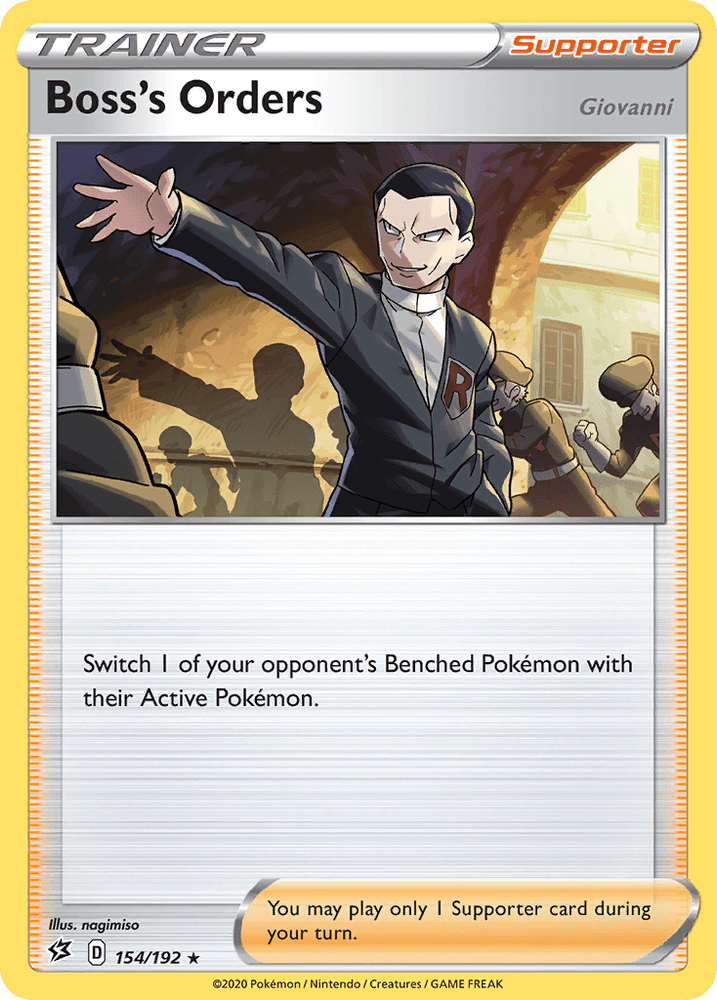 Boss's Orders (154/192) (Giovanni) [Sword & Shield: Rebel Clash] (Online Only)