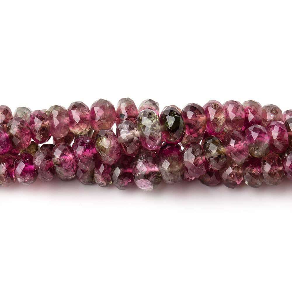 3-6mm Multi Color Tourmaline Faceted Rondelle Beads 16 inch 157 pieces AAA (ONLINE ORDER ONLY)