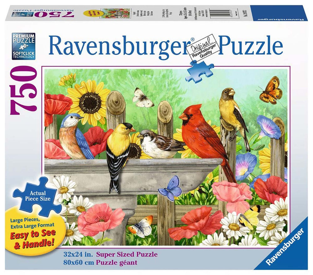 Puzzle: Large Format - Bathing Birds