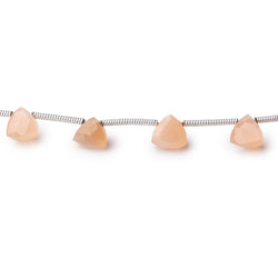 5-6mm Angel Skin Moonstone Top Drilled Trillion Beads 8 inch 16 pieces (ONLINE ORDER ONLY)