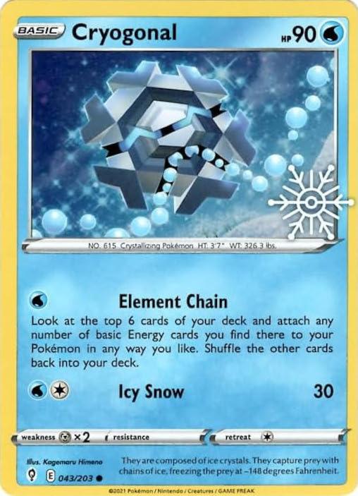 Cryogonal (043/203) (Holiday Calendar) [Sword & Shield: Evolving Skies] (Online Only)