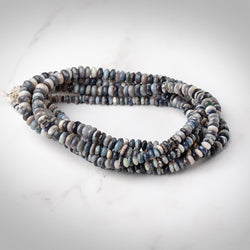 3.5-6mm Australian Opal plain rondelles 18 inch 200 beads A (ONLINE ORDER ONLY)