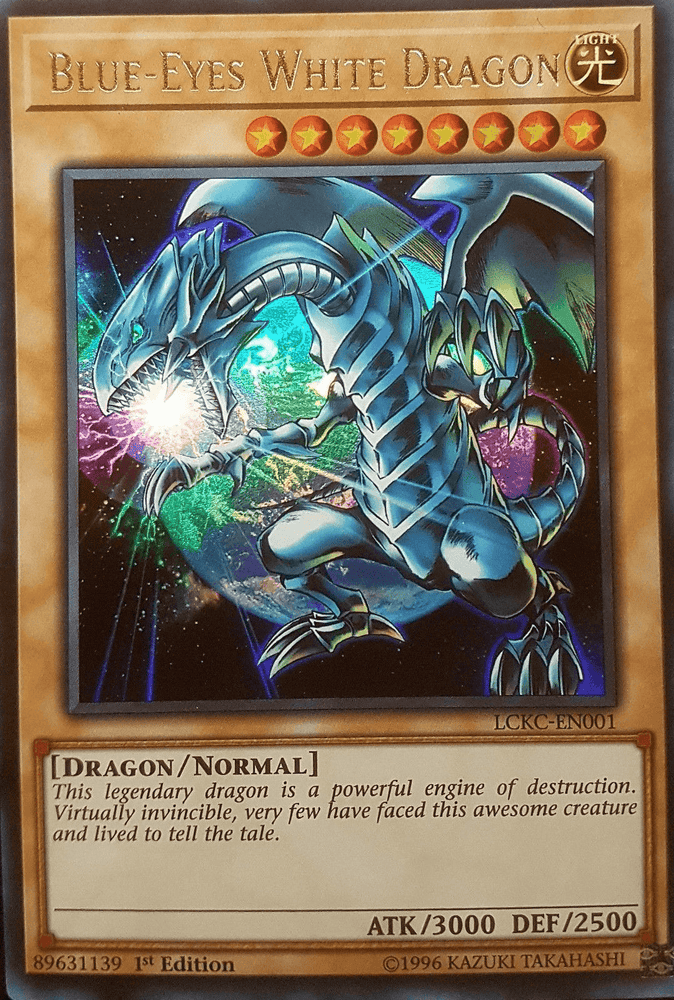 Blue-Eyes White Dragon (Version 3) [LCKC-EN001] Ultra Rare (ONLINE ORDER ONLY)