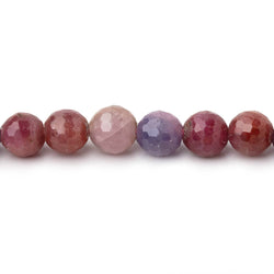 6.5-7mm Sapphire and Ruby Faceted Round 15.5 inch 60 Beads (ONLINE ORDER ONLY)