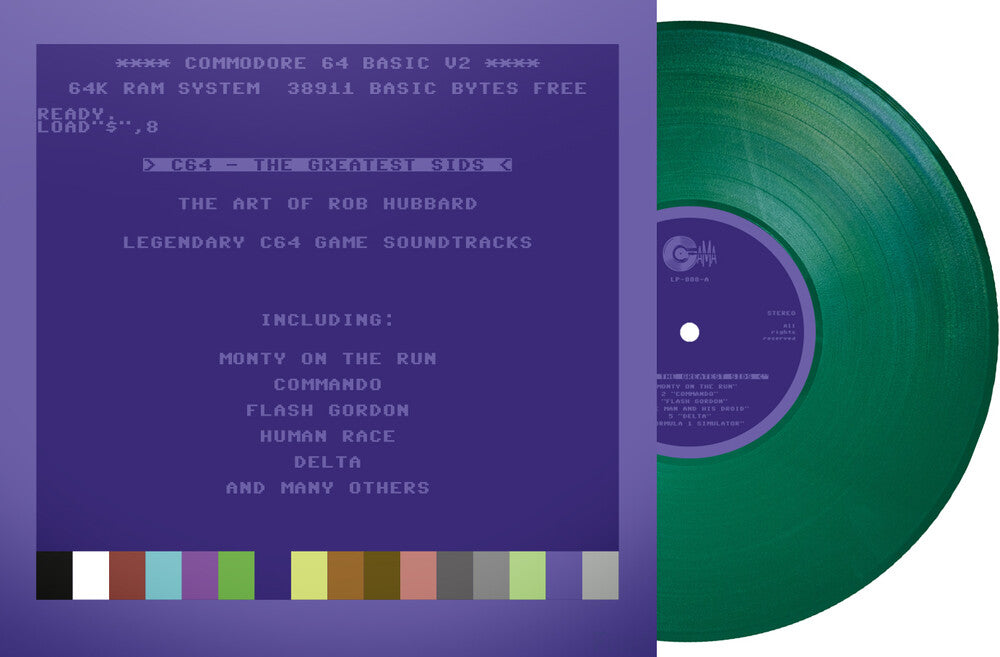 C64 Greatest Sids: Art Of Rob Hubbard - Green [LP]