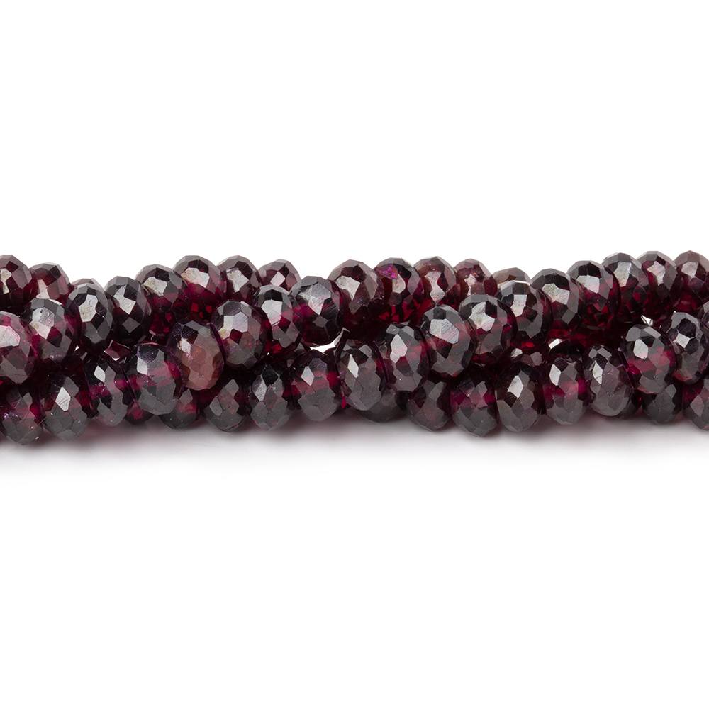 5.5mm Rhodolite Garnet Faceted Rondelles 7.75 inch 60 beads AA (ONLINE ORDER ONLY)