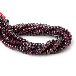 5.5mm Rhodolite Garnet Faceted Rondelles 7.75 inch 60 beads AA (ONLINE ORDER ONLY)