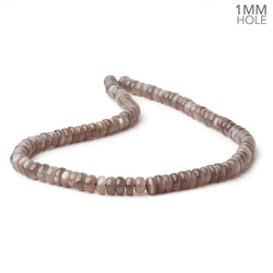 8mm Chocolate Moonstone Plain Rondelles 16 inch 80 Beads 1mm hole (ONLINE ORDER ONLY)
