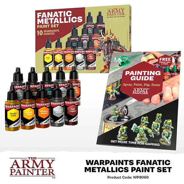 The Army Painter - Warpaint: Fanatic Metallics Paint Set (10 colors) (Online Order Only)