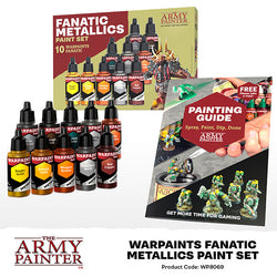 The Army Painter - Warpaint: Fanatic Metallics Paint Set (10 colors) (Online Order Only)