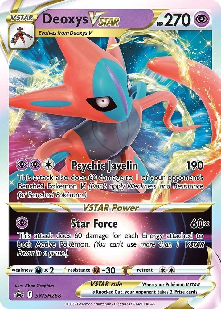 Deoxys VSTAR (SWSH268) [Sword & Shield: Black Star Promos] (Online Only)