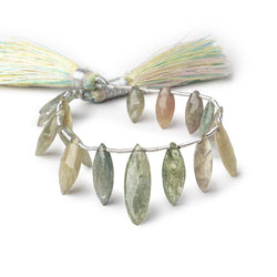 10x5-21x7mm Green Sapphire Faceted Marquise Beads 5.5 inch 16 pieces (ONLINE ORDER ONLY)