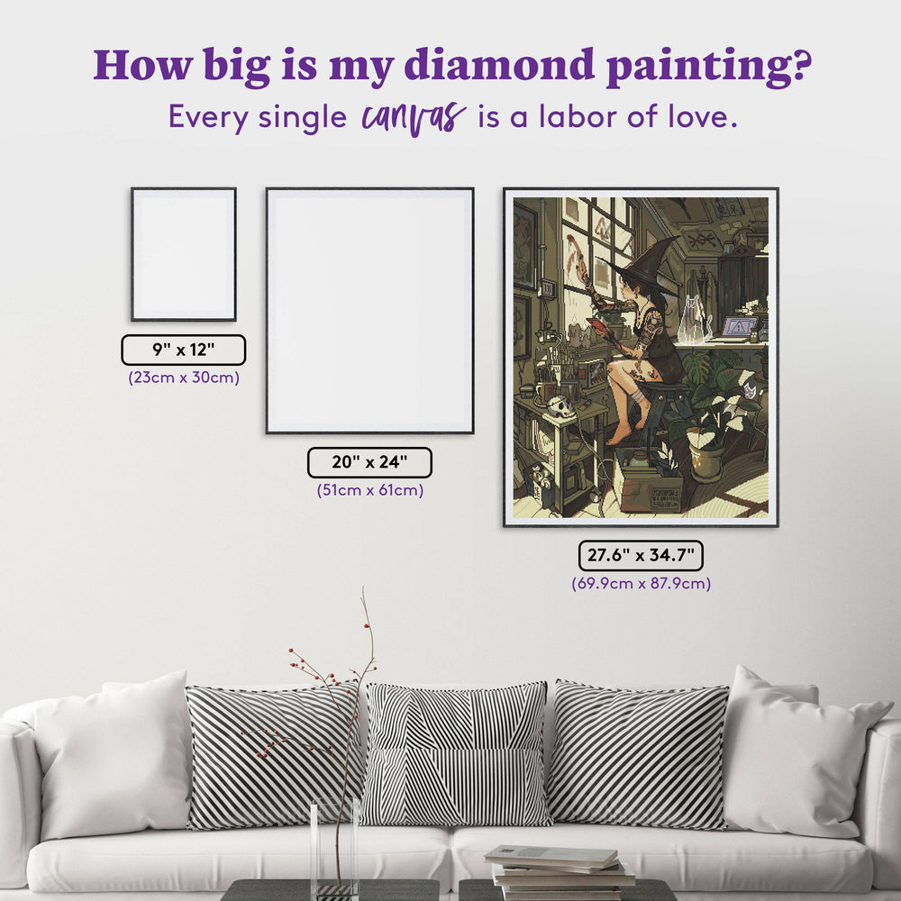 Diamond Art Club – Protection Runes Diamond Painting (Square Drill, 27.6" x 34.7") (ONLINE ORDER ONLY)