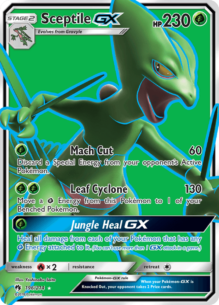 Sceptile GX (196/214) [Sun & Moon: Lost Thunder] (Online Only)