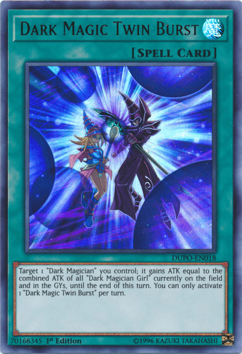 Dark Magic Twin Burst [DUPO-EN018] Ultra Rare (ONLINE ORDER ONLY)