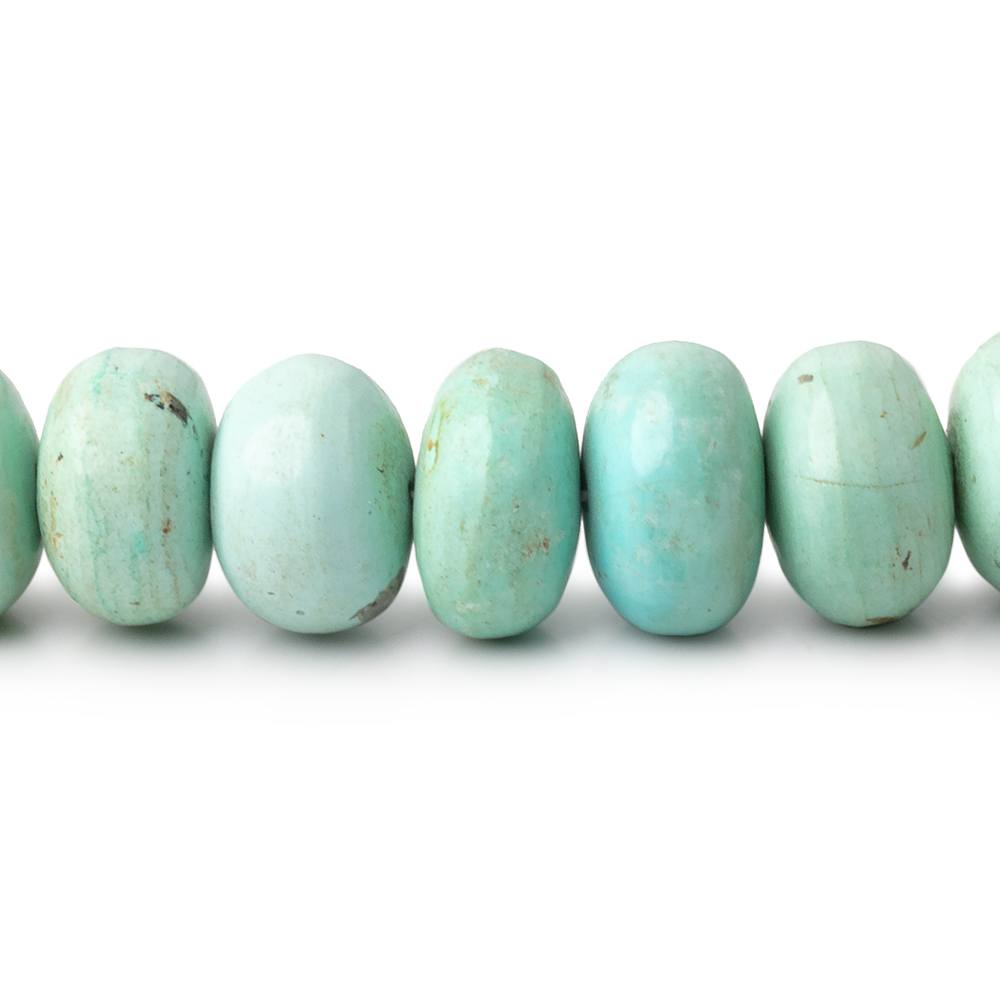 4.5-10mm Light Mongolian Turquoise Plain Rondelle 18 inches 88 Beads (ONLINE ORDER ONLY)