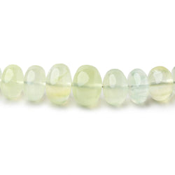 6.5-12mm Prehnite Plain Rondelle Beads 16 inch 82 pieces (ONLINE ORDER ONLY)