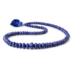 4.5-11.5mm Lapis Lazuli Faceted Rondelle Beads 16.5 inch 98 pieces (ONLINE ORDER ONLY)
