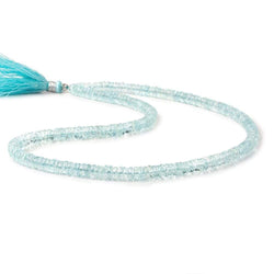 5.5-6mm Aquamarine Heishi Beads 15 inch 225 beads AAA (ONLINE ORDER ONLY)