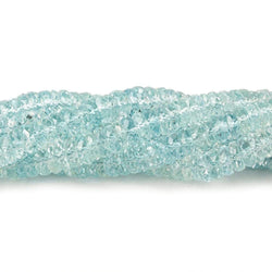 5.5-6mm Aquamarine Heishi Beads 15 inch 225 beads AAA (ONLINE ORDER ONLY)