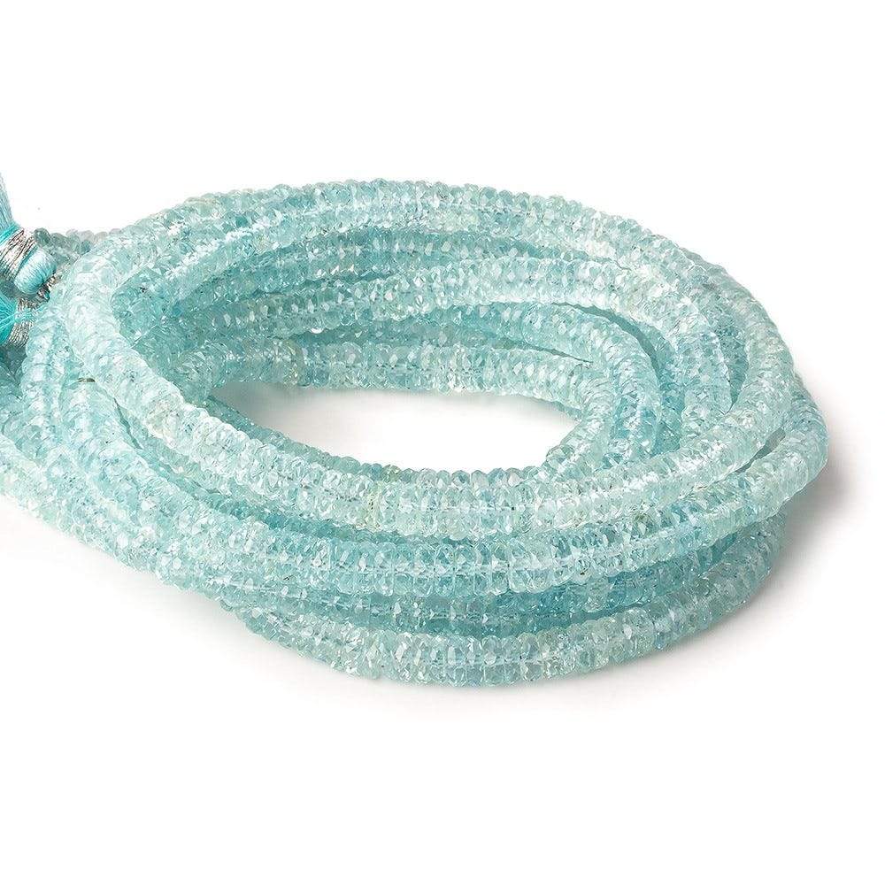 5.5-6mm Aquamarine Heishi Beads 15 inch 225 beads AAA (ONLINE ORDER ONLY)