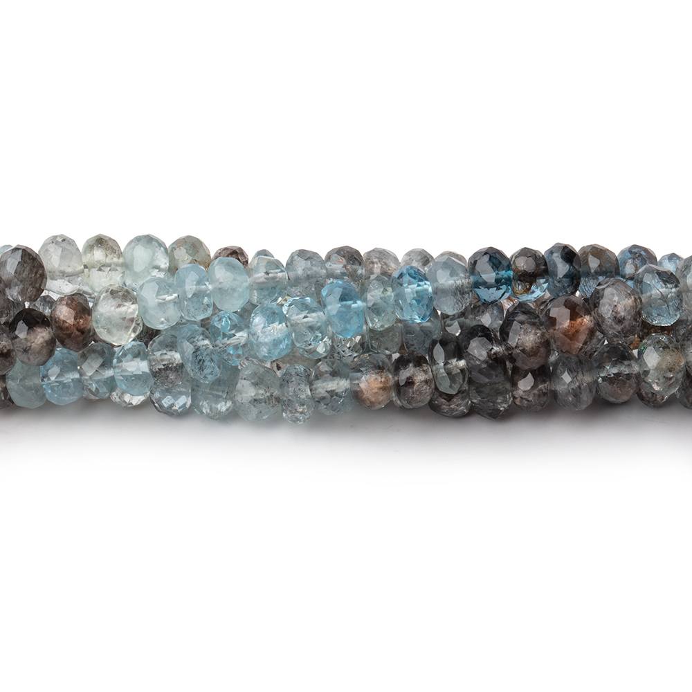 4.5-5mm Copper Moss Aquamarine Faceted Rondelle Beads 14 inch 110 pieces AAA (ONLINE ORDER ONLY)