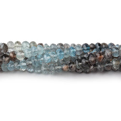 4.5-5mm Copper Moss Aquamarine Faceted Rondelle Beads 14 inch 110 pieces AAA (ONLINE ORDER ONLY)