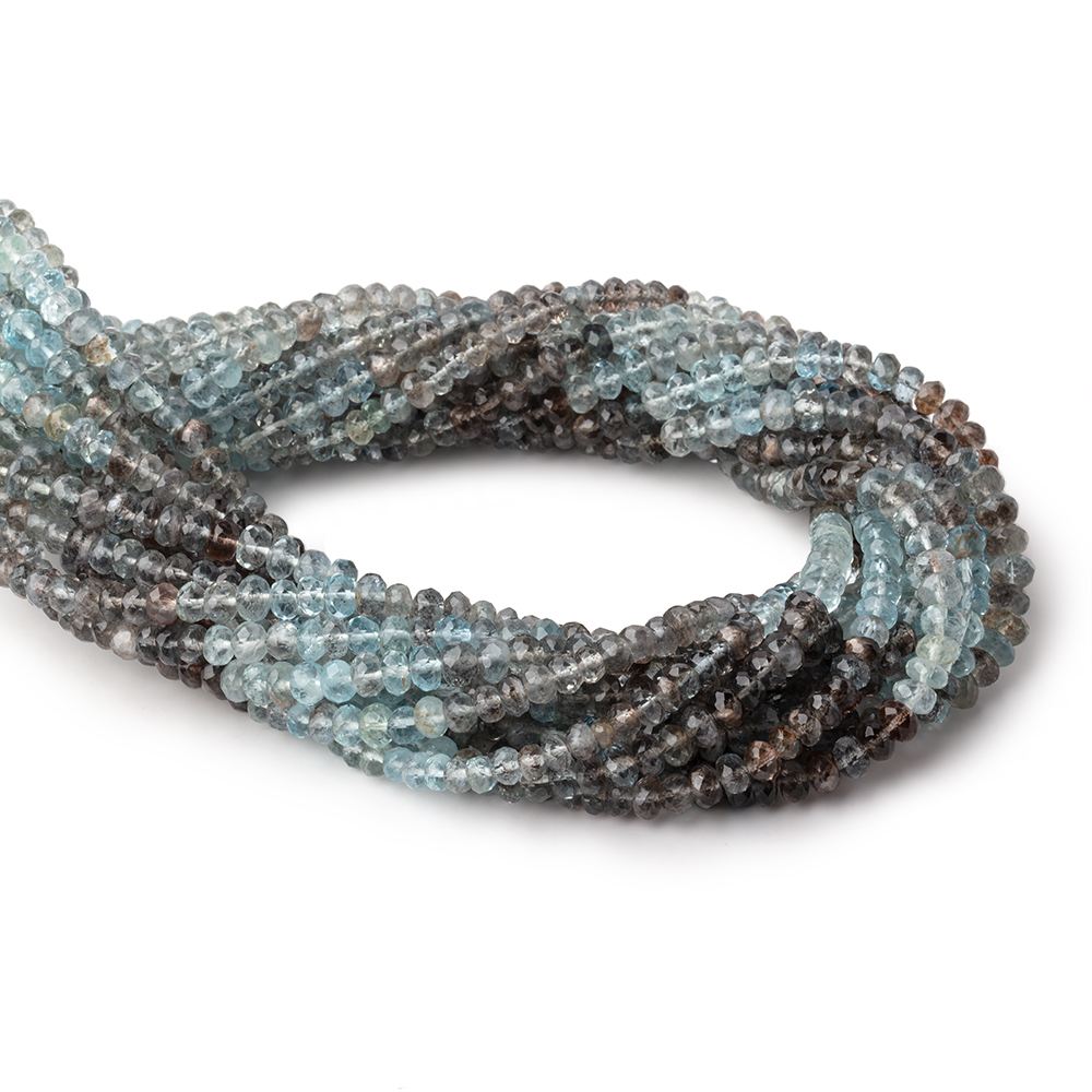 4.5-5mm Copper Moss Aquamarine Faceted Rondelle Beads 14 inch 110 pieces AAA (ONLINE ORDER ONLY)
