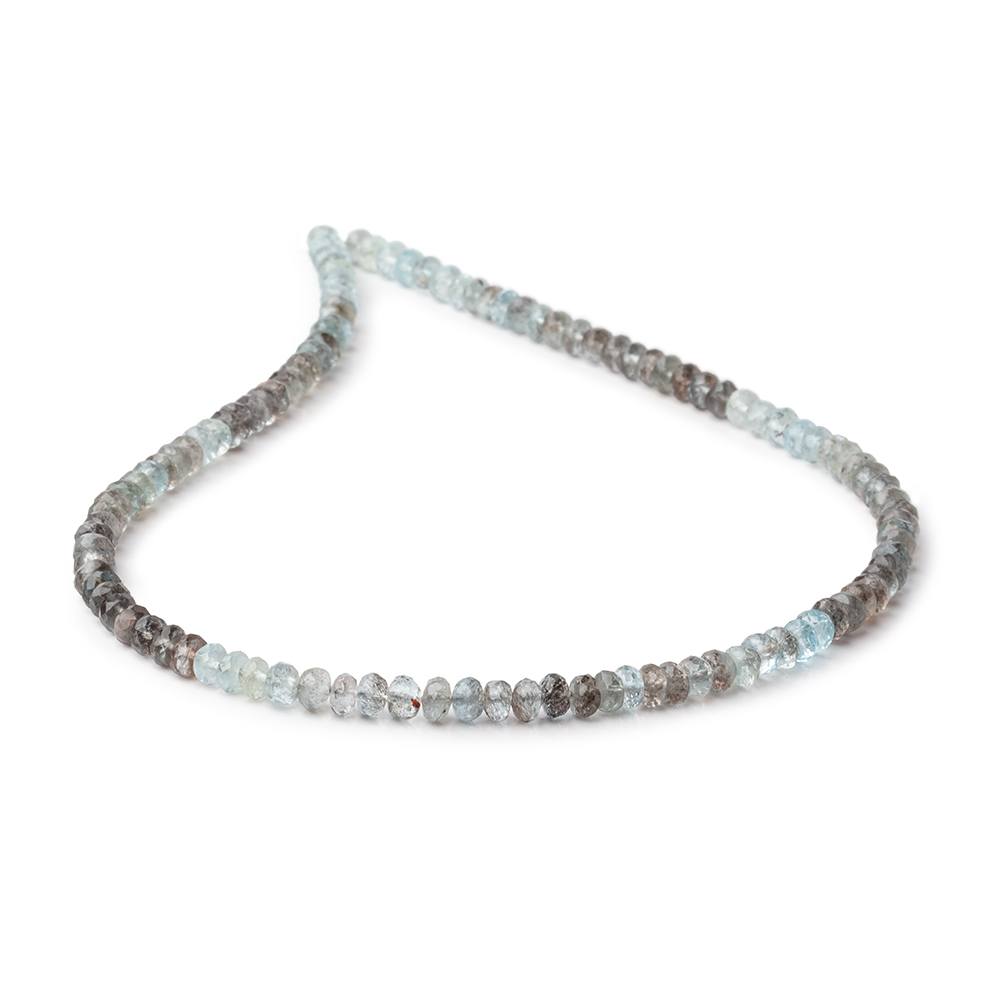 4.5-5mm Copper Moss Aquamarine Faceted Rondelle Beads 14 inch 110 pieces AAA (ONLINE ORDER ONLY)