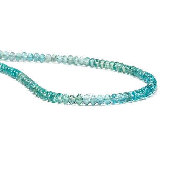 4.5-5mm Poolwater Blue Apatite plain rondelle beads 13 inch 103 pieces (ONLINE ORDER ONLY)