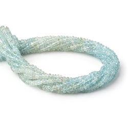 4.5-5mm Shaded Aquamarine Plain Rondelle Beads 14 inch 126 pieces (ONLINE ORDER ONLY)