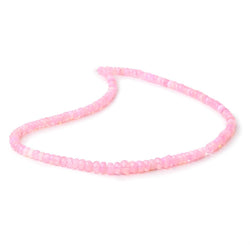 4.5-6.5mm Pink Ethiopian Opal Faceted Rondelle Beads 16 inch 136 pieces AA (ONLINE ORDER ONLY)