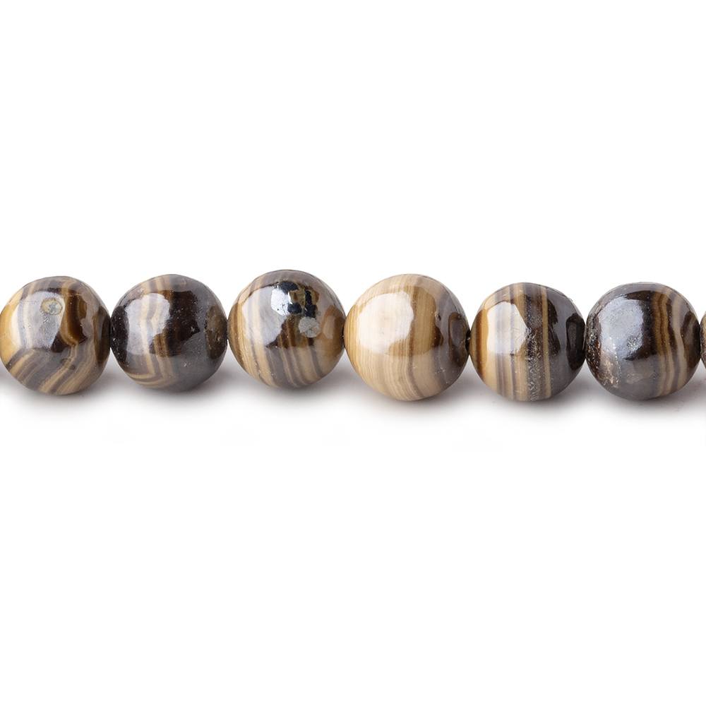 4.5-6.5mm Schalenblende Plain Round Beads 16 inch 81 pieces AA rare (ONLINE ORDER ONLY)