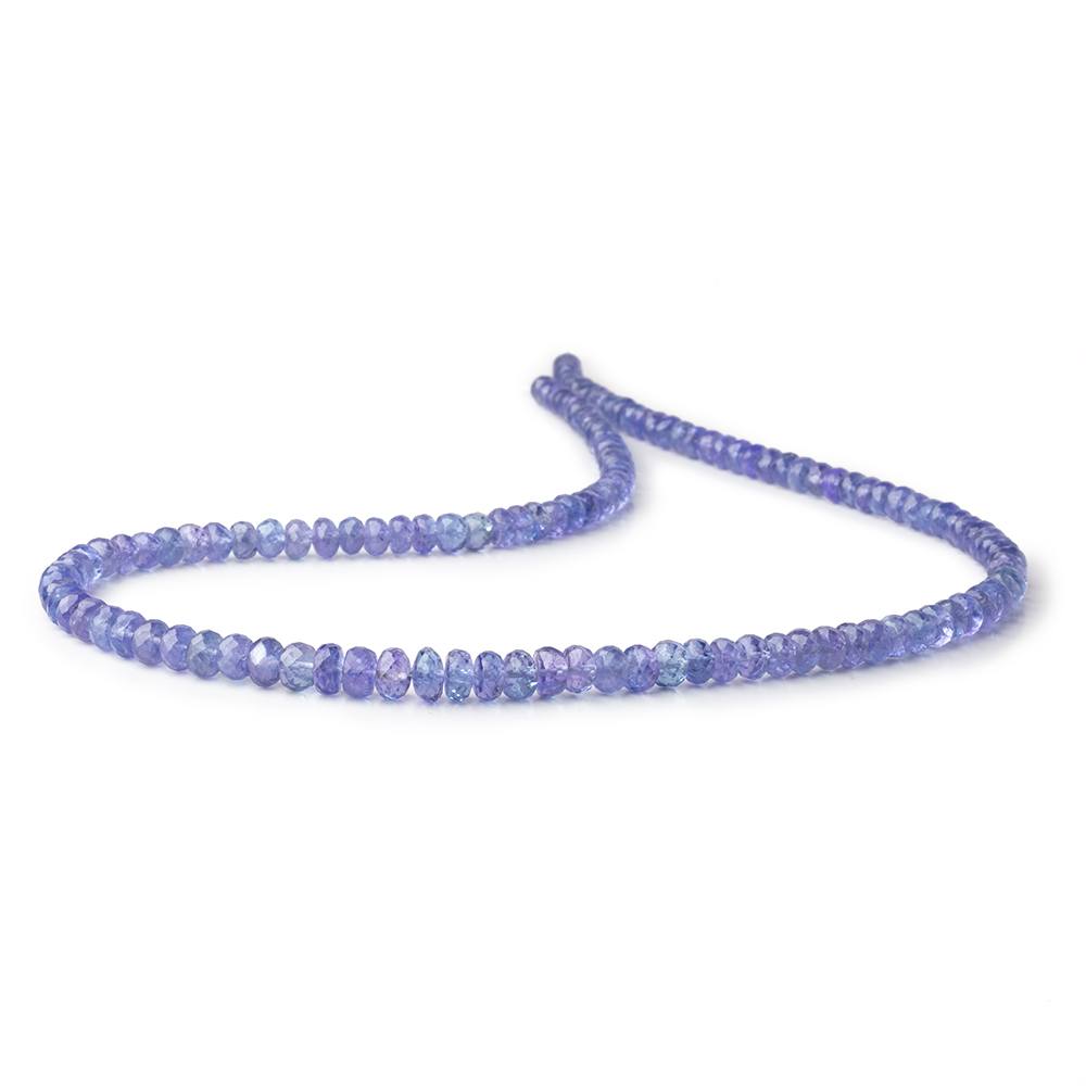 4.5-6.5mm Tanzanite Faceted Rondelle Beads 18 inch 130 pieces AAA (ONLINE ORDER ONLY)