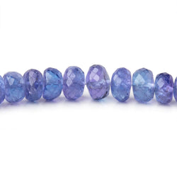 4.5-6.5mm Tanzanite Faceted Rondelle Beads 18 inch 130 pieces AAA (ONLINE ORDER ONLY)