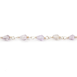 4.5-6mm Ametrine Faceted Tear Drop Beads on Sterling Silver Chain (ONLINE ORDER ONLY)