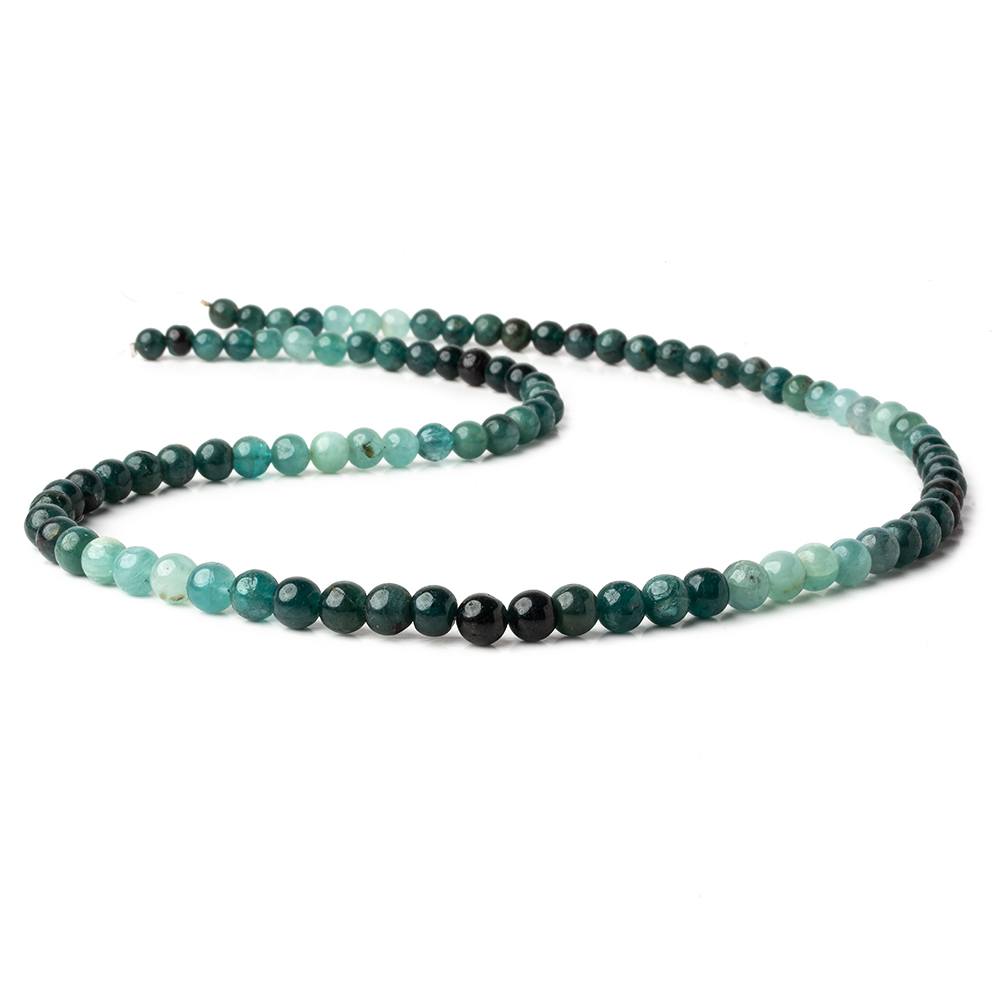 4.5-6mm  Grandidierite plain round beads 18.5 inch 93 beads AA grade (ONLINE ORDER ONLY)