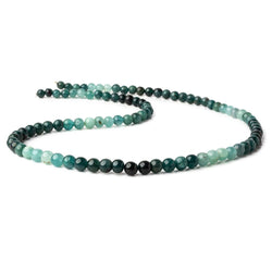 4.5-6mm  Grandidierite plain round beads 18.5 inch 93 beads AA grade (ONLINE ORDER ONLY)