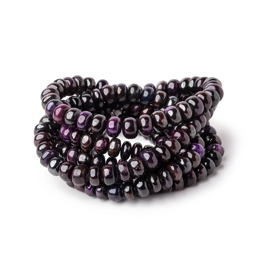 4.5-7.5mm Sugilite Plain Rondelle Beads 18 inch 103 pieces AA (ONLINE ORDER ONLY)