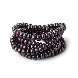 4.5-7.5mm Sugilite Plain Rondelle Beads 18 inch 103 pieces AA (ONLINE ORDER ONLY)