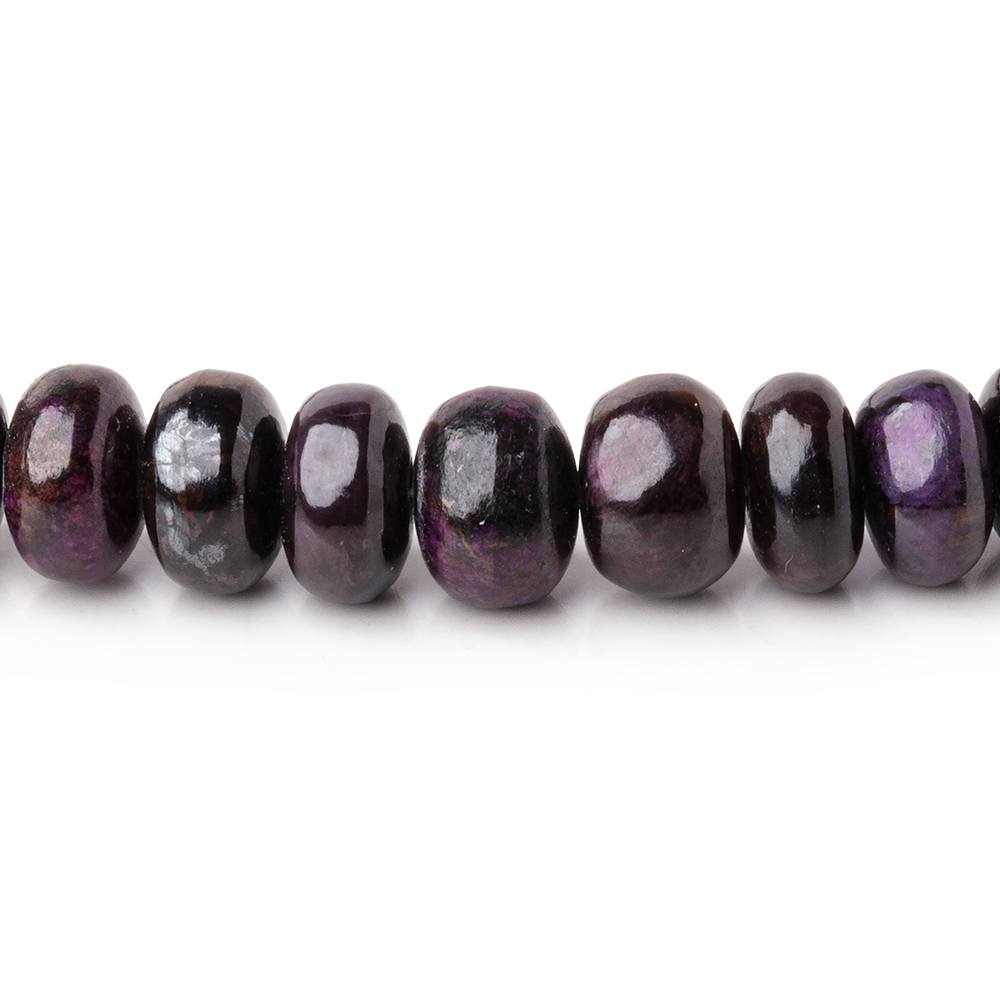 4.5-7.5mm Sugilite Plain Rondelle Beads 18 inch 103 pieces AA (ONLINE ORDER ONLY)