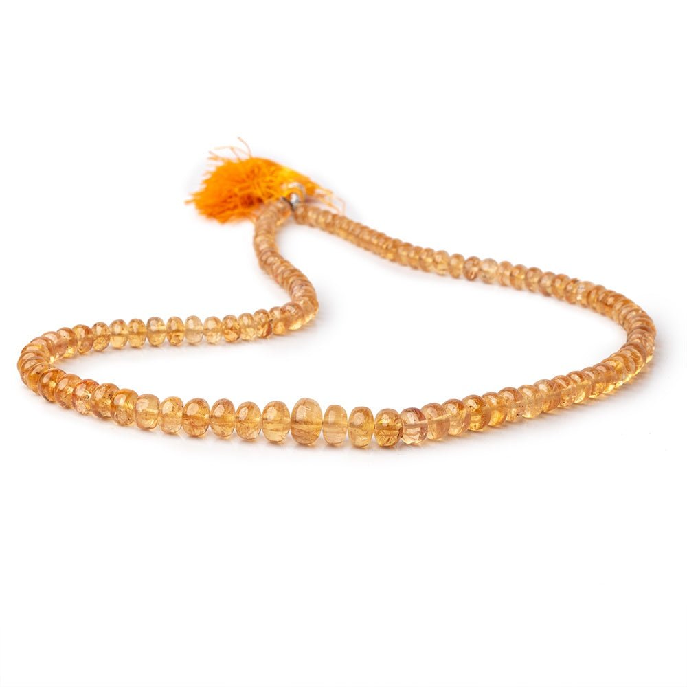 4.5-8mm Precious Topaz Plain Rondelle Beads 16 inch 112 pieces AA (ONLINE ORDER ONLY)