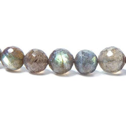 4.5-9mm Labradorite faceted round beads 16 inch 57 pieces (ONLINE ORDER ONLY)