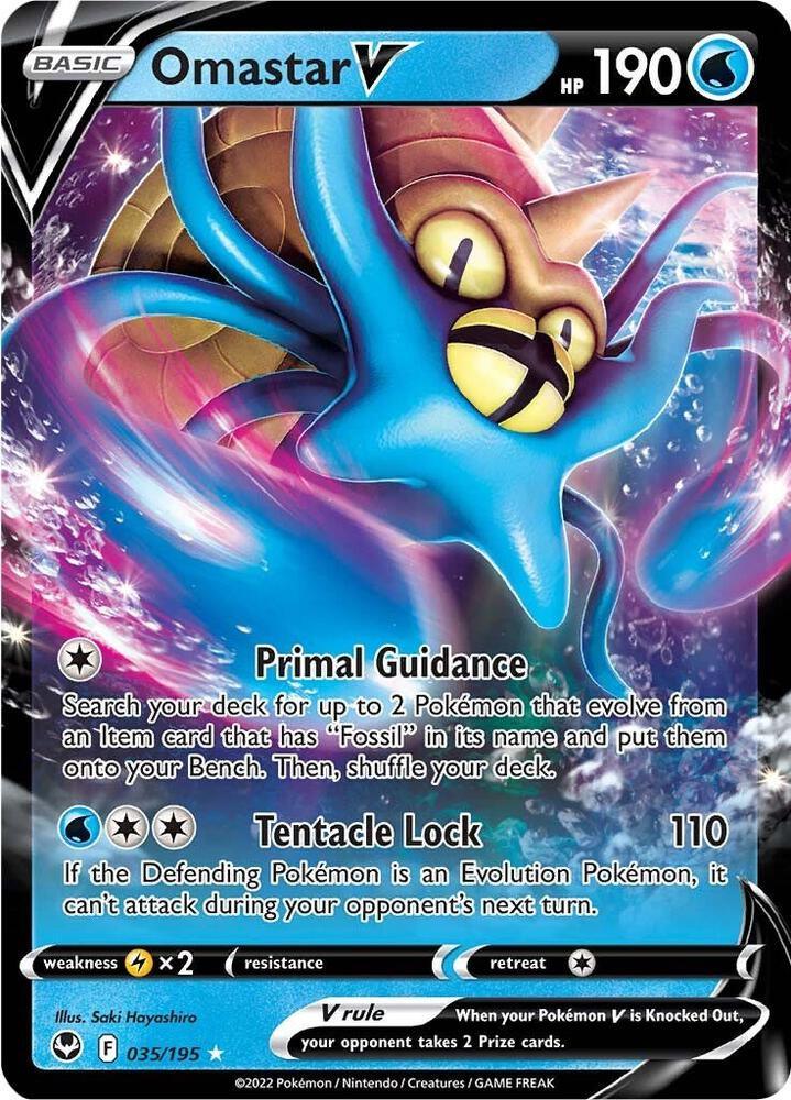 Omastar V (035/195) [Sword & Shield: Silver Tempest] (Online Only)