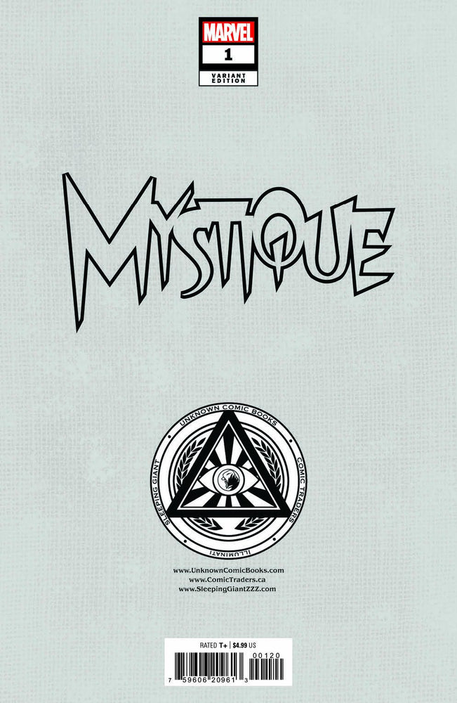 [Signed by Kaare Andrews] MYSTIQUE #1 UNKNOWN COMICS KAARE ANDREWS VIRGIN CONNECTING COVER EXCLUSIVE VAR [IN STOCK] (ONLINE ORDER ONLY)