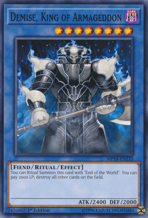 Demise, King of Armageddon [MP18-EN232] Common (ONLINE ORDER ONLY)