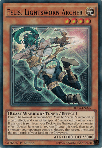 Felis, Lightsworn Archer [DUEA-EN095] Ultra Rare (ONLINE ORDER ONLY)