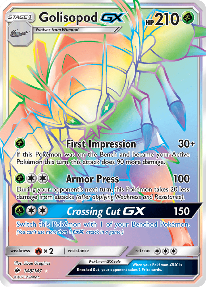 Golisopod GX (148/147) [Sun & Moon: Burning Shadows] (Online Only)